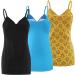 MANCI Nursing Top Tank Cami M Black+Yellow+Bright Blue | Maternity Pajama Tops Sleep Bra - Buy Online on GoSupps.com