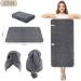Sunland Microfiber Hair Towel for Women - Super Absorbent & Quick Drying Hair Turban Large 61x109cm in Gray - Buy Online on GoSupps.com