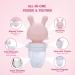 Elcreek Baby Fresh Fruit Feeder Pacifier & Teether | BPA Free Silicone Toy for 4-18 Months | Baby Mesh Feeder for Self-Feeding | Soothing Gum Relief | Pink - Buy Online on GoSupps.com