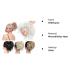 Shop Tess Hair Part Dutt Hair Tie - Silver Gray Hair Extensions for Women | 45g Smooth Shaped Updos - Affordable International Shipping - Buy Online on GoSupps.com