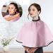 Noverlife Pink Shortie Makeup & Beard Shaving Cape | Salon Styling Bib for Barber & Beautician - Buy Online on GoSupps.com
