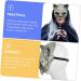 Homsfou Halloween Mask - Cat Skull Half Face Costume with Ears | 3D PU Party Props for Cosplay - Buy Online on GoSupps.com