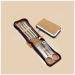 Manicure Kit Stainless Steel Nail Clipper Set Nail Clippers Care Tool for Man and Woman 7 Pieces Brown Nail Clippers Kit