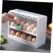 GRIRIW Egg Storage Box Camping Refrigerator Egg Container for Refrigerator Egg Rack Automatic Packing Box - Buy Online on GoSupps.com