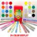 Acrylic Paint Pens - 24 Colors Medium Fine Tip Markers for Metal, Rock, Glass, Wood, Ceramic, Resin, Fabric, Plastic - DIY Crafts for Kids and Adults - Buy Online on GoSupps.com