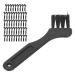 Shaving Brush 50pcs Fine Brush Hair Keyboard Cleaning Brush Plastic Handle for Home