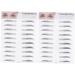 Beavorty Artificial Eyebrow 6 pcs 3d s cosmetology kit Brow Shaper Makeup Eyebrow Transfer template 1 count (Pack of 1) Blackx3pcs - Buy Online on GoSupps.com