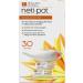 Himalayan Porcelain Neti Pot with 30 Sachets - 11oz Sinus Rinse for Nasal Cleansing - Buy Online on GoSupps.com