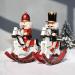 Wooden Rocking Horse Christmas Nutcracker Decorations 12 Inch Nutcracker Soldier Figurine Ride Rocker Horse Toy Xmas Gift Collectible Holiday Decor Home Ornaments Christmas Decoration(A) - Buy Online on GoSupps.com