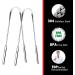 Buy Tongue Scraper 2-Pack - Stainless Steel Tongue Cleaner for Fresh Breath | Travel Case Included - Perfect for Adults & Kids - Buy Online on GoSupps.com