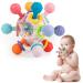 Daboot Teething Toys for Babies 0-6 Months Baby Sensory Teething Ball Toys  Easy to Hold Infant Teether Rattle Chew Toys for 0-3-6-12-18 Months Baby Girl Boy Gifts (Pink)