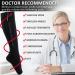 Ailaka Zipper Compression Socks - 15-20 mmHg Knee High Support for Varicose Veins & Edema - Open Toe Design for Women, Men, Nurses - Medium (1 Pair) - Black - Buy Online on GoSupps.com