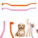 Laundry 2 pieces of cat toothbrushes double -sided cat tooth cleaning brush with a microba head and curved handle deep cleaning for kitten cat careful accessories (pink orange)