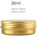 Shop 24-Piece Set: 30ml Gold Aluminum Jars with Screw Caps - Ideal for Cosmetics & Storage - Buy Online on GoSupps.com