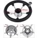 Pebbly Beach 11 Marine Boat Steering Wheel - Stainless Steel 5 Spoke with Knob and Foam Grip - Buy Online on GoSupps.com