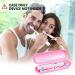 Uraqt Pink Frosted Travel Case for Electric Toothbrush - Essentials for 1 Handpiece & 2 Brushes | Durable Plastic Replacement Etui - Buy Online on GoSupps.com