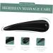 Magiclulu Full Body Gua Sha Massage Tool | Black Buffalo Horn Scraper Board for Neck & Meridian Massage - 12x3.2cm - Buy Online on GoSupps.com