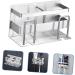 Homsfou Toothbrush Holder | Bathroom Organizer & Toothbrush Rack | Stainless Steel Toothbrush Cup - Silver (14x7.2x6cm) - Buy Online on GoSupps.com