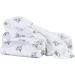 Buy Bornino Basics Moltontche Diapers - 2-Pack Easy-Care Cotton Strong Suction Elephant Print - 80x80 cm White/Blue - International Shipping - Buy Online on GoSupps.com