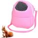 Hamster Backpack Carrier | Three Size Pet Dog Carrier Bags Pink Green Blue Portable Bag Hedgehog Hamster Breathable Shoulder Bags Uwariloy Large Pink - Buy Online on GoSupps.com