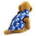 Pegasus winter coats for dogs Clothing for cats jacket chihuahua dachshund with dishes hoop d ring warm pet clothing down vest for puppy padded windproof cold weather blue skull m blue skulls