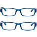 TruVision Readers OTC Reading Glasses - Comfort Spring Hinges Unisex 0.5x Magnification 2 Pack - Blue - Buy Online on GoSupps.com