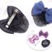 Bowknot Snood Net Barrette Hair Clip Bow Bun Cover Elastic Women Lady Hair Accessories Decor (Dark Blue) - Buy Online on GoSupps.com