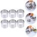 Zerodeko 12 Pcs Mousse Circle Mousse Making Molds Cheese Baking Ring Mold Non-Stick Baking Plate Round Art Baking Pan Round Cake Pan Cake Ring Mold Stainless Steel Household Micro-Wave Oven Silver 6x2pcs 6X6X5CMx2pcs - Buy Online on GoSupps.com