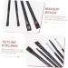 Baluue 6pcs Eyeliner Makeup Brush Eyebrow Brush Professional Makeup Brushes Black Rayon Wooden Handle - Buy Online on GoSupps.com