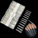 Clear Coffin Nail Tips by Nailology  Extra Long Acrylic No C Curve False Nails  Fake Nail Extension Tips  420 Pieces