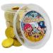 500g gold coins made of milk chocolate in an Oyoy bucket I Goldtaler made of chocolate I ideal as a patch for treasure hunt and for children's birthdays I with pirates sticker milk chocolate 500g bucket