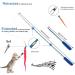 Cat Fishing Rod Toy Cat Feather Toys With Retractable Teaser Interactive Cat Wand Toys Flirt Pole Cat Toys for Indoor Cats Adult Kitten for Play Exercise Activity & Fun 8 Pcs Replacement Refills - Buy Online on GoSupps.com