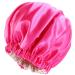Edoneery Satin Hair Cap Women Silk Sleep Cap for Natural Hair Mei Red