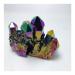 Natural Crystal Rough Crystal Natural Quartz Cluster Crystal Electroplating Aura Rainbow Crystal Cluster Stone Gift (Size : 50g)