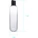8oz Clear Plastic Bottles with Black Disc Top Caps - Pack of 6 | BPA Free, Refillable Containers for Shampoo, Lotions, & Cream - Made in USA - Buy Online on GoSupps.com