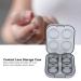 Anggrek Contact Lens Container Set with Tweezers & Clip - Transparent Portable Hygienic Storage for Women | Safe Material & Stylish Gray Design - Buy Online on GoSupps.com