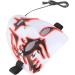 Masquerade Glowing Mask with EL Cold Light Luminous Mask Remote Control Scary White Mask for Cosplay Party Festival Halloween Costume (Red) - Buy Online on GoSupps.com