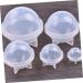 STOBOK 6 Pcs Epoxy Mold Stencils for Crafts Resin Baking Silicone Mold Soap Mold Ornaments Candy Whitex3pcs 4CMx3pcs - Buy Online on GoSupps.com