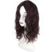 Cloud Wavy Full Head Wear Topper 18x18cm Middle Part Synthetic Head Top Replacement Wig Free Part Clip in Thick Hairpiece (45cm Dark Brown) - Buy Online on GoSupps.com