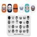 KADS Nail Art Stamping plate Nail Template Nail Art Design Tool Nail DIY Design Image Plate (CN020)