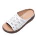 HSYHKDSY plateaus sandals with wedge heel for women summer shoes for women glittering elegant casual comfortable for vacation S51122 white 5 UK