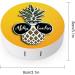 Aloha-Beaches Pineapple Round Case For Contact Lens Kit Storage Box with Mirror Printed - Buy Online on GoSupps.com