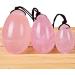 HEALLILY Yoni Eggs for Women - Kegel Training Nephrite Jade & Drilled Quartz Pelvic Floor Exercise - Pink 40x25mm - Buy Online on GoSupps.com