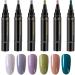  Generisch Set of 6 gel nail pens - Quick drying - 6 colors - No UV nail polish accessories - For professional manicures - Buy Online on GoSupps.com