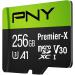 PNY 256GB Premier-X Class 10 U3 V30 microSDXC Flash Memory Card - 100MB/s - Buy Online on GoSupps.com