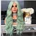 BGHJUE African Wig - Big Green Wave Lace Front Human Hair Wig | Pre Plucked Brazilian Straight with Baby Hair - Buy Online on GoSupps.com