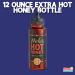 ZippySweets - Extra Hot Honey Infused with Chilies 12oz(340g) - Includes Bonus Dipping Cup Premium Spicy Honey Perfect Chili Infused Honey for Cooking Baking or Drizzling - Gourmet Extra Hot Honey - Buy Online on GoSupps.com