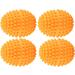Yctze Set of 4 Orange Reusable Dryer Balls - Antistatic Unscented XL Plastic for Home Laundry & Lint Removal - Buy Online on GoSupps.com