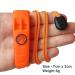 Triller Emergency Signal Pipe - Waterproof 85dB Alert 3-Pack for Hiking Camping and Marine Rescue - Lanyard & Clip Included - Orange - Buy Online on GoSupps.com