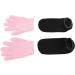 Moisturizing Gel Spa Gloves & Socks Set for Dry Cracked Hands & Feet Essential Oil Gel Socks Gloves Gift Premium Cotton Material Wear Regularly - Buy Online on GoSupps.com